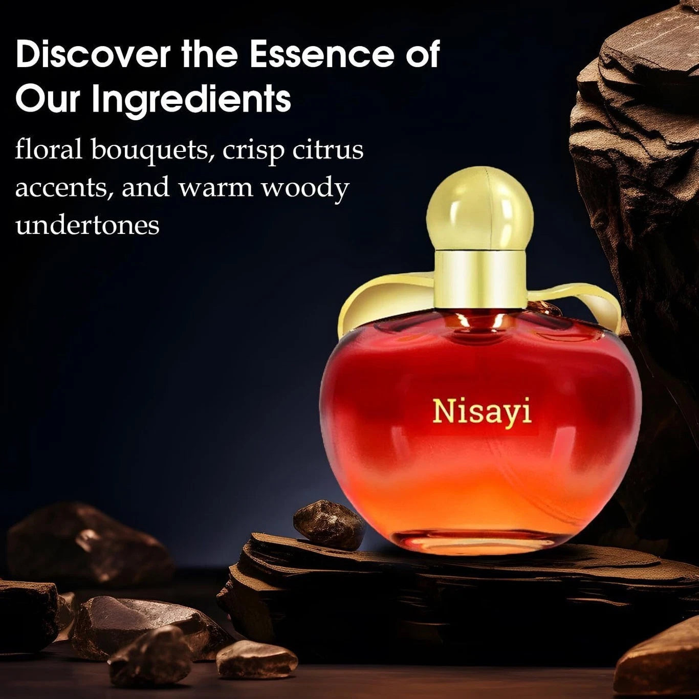NISAYI Brise d'Or Luxury Perfume 100ml / 3.4 fl oz – Unisex Fresh Floral Fragrance