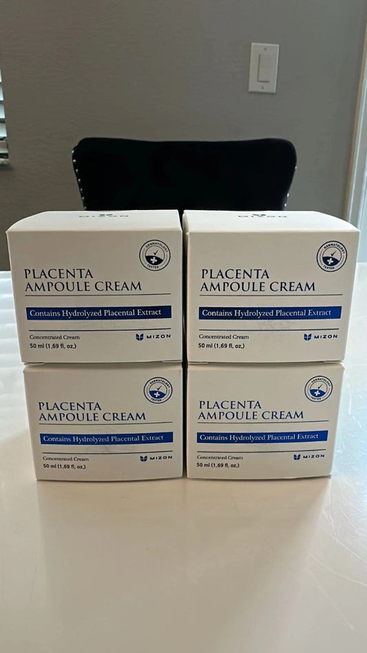 MIZON Placenta Cream 4-Pack 50ml Each Firming Anti-Wrinkle Moisturizer