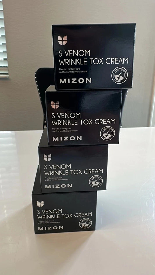 4-Pack Mizon S-Venom Wrinkle Tox Cream 50ml/1.69oz Firming Peptide Moisturizer
